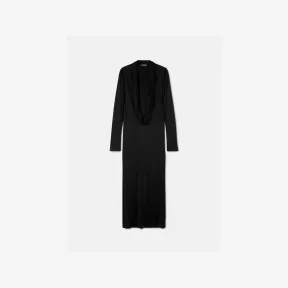 范思哲/Versace Women's 垂褶领长裙 1010012-1A00572-1LD60