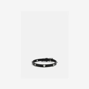 范思哲/Versace Women's 铆钉皮革颈圈 1010370-1A05169-1B22P