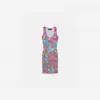 范思哲/Versace Women's Floral Summer针织迷笛连衣裙 1010667-1A08036-5V020