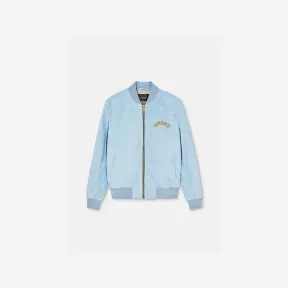 范思哲/Versace Men's Seashell Baroque Logo麂皮夹克 1010721-1A07790-1VA90