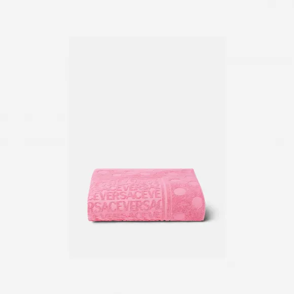范思哲/Versace Allover波点浴巾 1011322-1A08203-1VC20