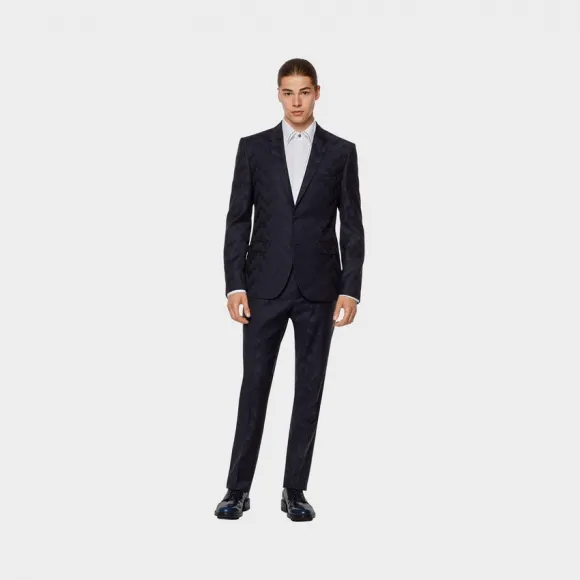 范思哲/Versace 修身羊毛西装 - 蓝 西服正装 A72391-A219367_A669
