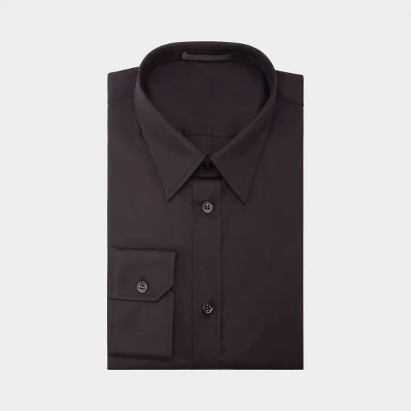 范思哲/Versace 修身棉质衬衫 - 黑色 衬衫 A77098-A222394_A008