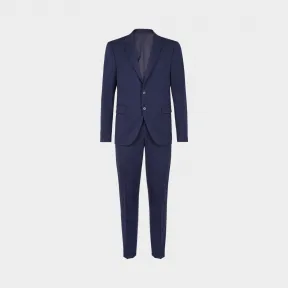范思哲/Versace 修身版型羊毛西装 - 蓝 西服正装 A77301-A222396_A145