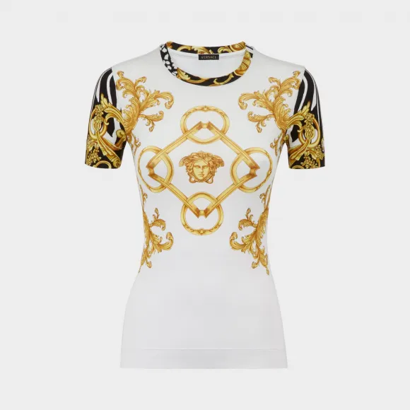 范思哲/Versace Signature 印花上衣 - 打印 衬衫&上衣 A77510-A223263_A7001