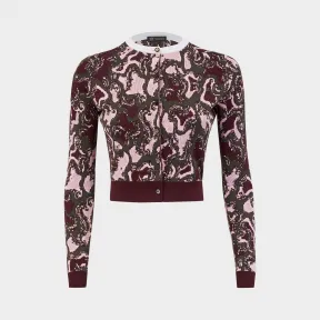 范思哲/Versace Wild Side 提花开衫 - 粉 针织衫 A77646-A222848_A3386