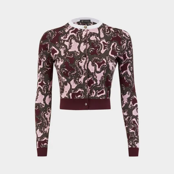 范思哲/Versace Wild Side 提花开衫 - 粉 针织衫 A77646-A222848_A3386