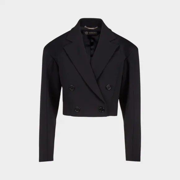 范思哲/Versace 宽肩西装式外套 - 黑色 外套&大衣 A78034-A223415_A1008