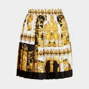 范思哲/Versace Barocco SS'92 印花褶饰半身裙 A79448-A225588_A7008