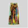 范思哲/Versace Voyage Barocco印花褶裥半身裙 A79719-A231123_A7000