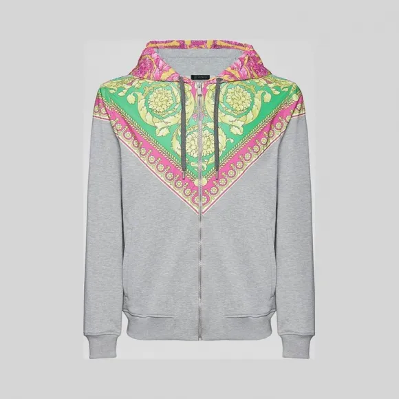 范思哲/Versace Fluo Barocco嵌饰帽衫 A83088-A230599_A745