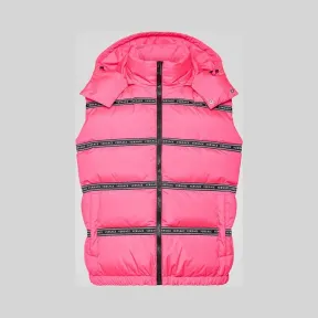 范思哲/Versace Versace Logo饰带荧光色羽绒马甲 A83113-A229961_A394