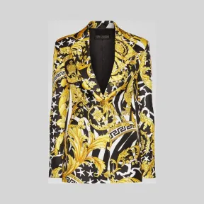 范思哲/Versace Savage Barocco印花桑蚕丝轻薄运动夹克衫 A83183-A230808_A7900