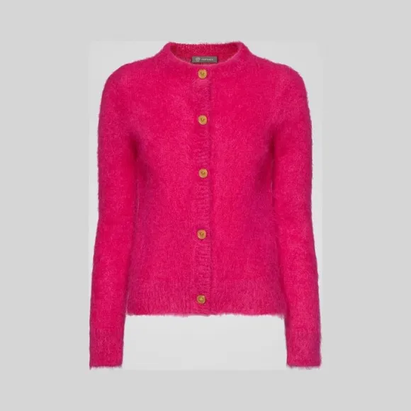 范思哲/Versace 美杜莎纽扣马海毛开衫 A83802-A230964_A1230