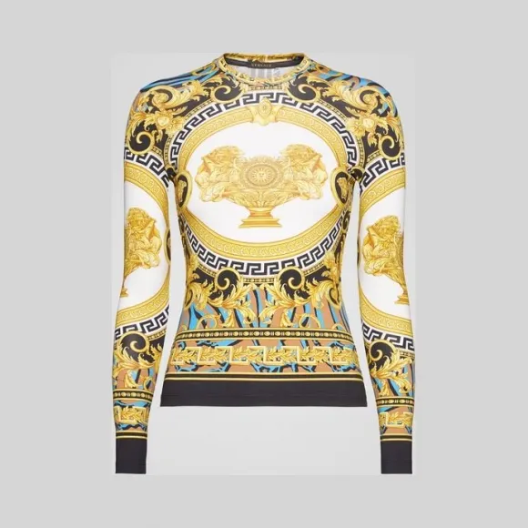 范思哲/Versace Le Coupe Des Savage印花T恤 A83845-A231199_A7900