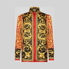 Versace  Le Pop Classique印花桑蚕丝斜纹绸衬衫 A84050-A232544_A7207