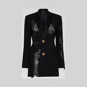 范思哲/Versace 蕾丝装饰休闲外套 A84448-A212457_A1008