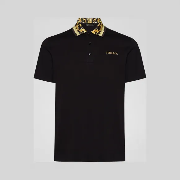 范思哲/Versace  Barocco图案Polo衫 A85106-A231240_A2003
