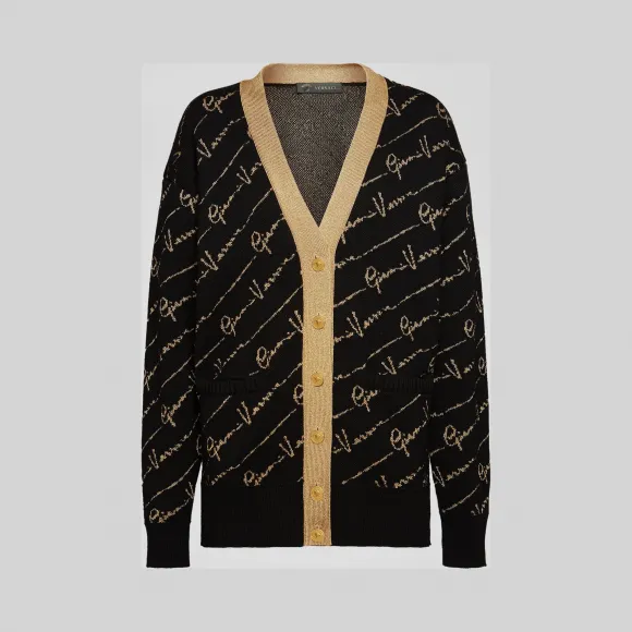Versace  GV Signature提花金银线织物开衫 A85553-A233220_A2003