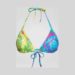 范思哲/Versace Fluo Barocco印花比基尼上装 ABD09036-AL00159_A7000
