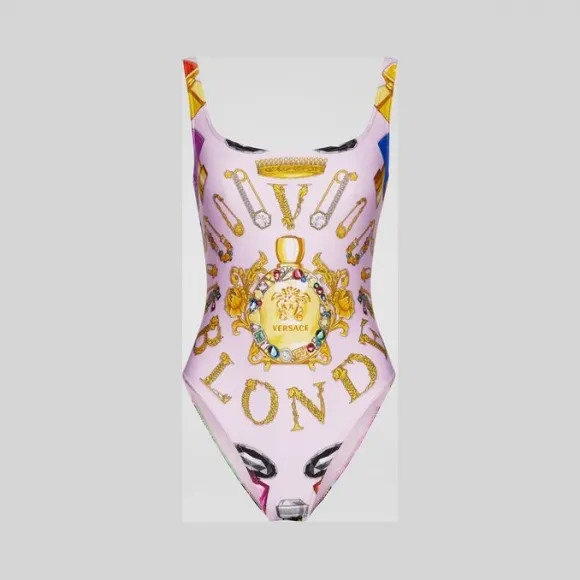 范思哲/Versace Blonde印花一体式泳衣 ABD30000-A231996_A7000