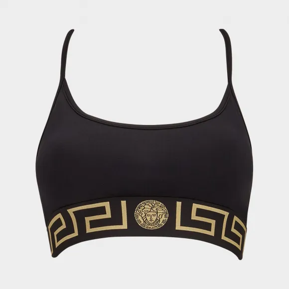 范思哲/Versace Greek Key 运动文胸 - 黑色 文胸 AUD01021-AN00178_A1008