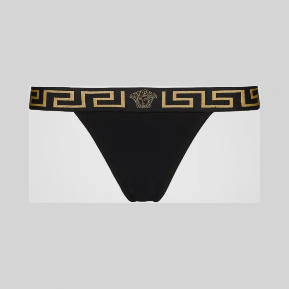 范思哲/Versace 希腊回纹镶边丁字裤 AUD01042-AC00058_A1008