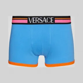 Versace  Logo装饰平角裤 AUU04016-A232741_A1400