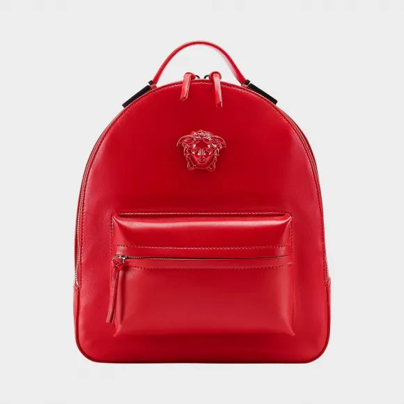 范思哲/Versace Palazzo NAPPA 羊皮背包 - 红 双肩背包 DBFF269-DNAPP1_DFRJO