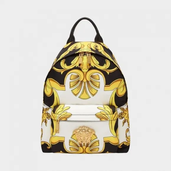 范思哲/Versace Barocco印花 Palazzo双肩包 DBFF360-DNBAR_DMCOT