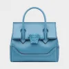 范思哲/Versace Palazzo Empire 系列中型手提包 - 蓝 手柄包 DBFF452-DSTVT_KZBJC