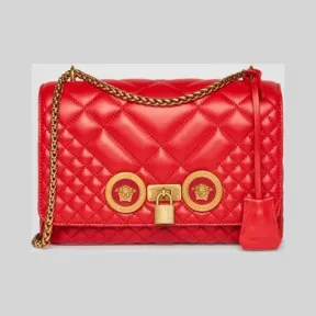 范思哲/Versace 绗缝图案Icon单肩包 DBFG478-DNATR2_D6TOT