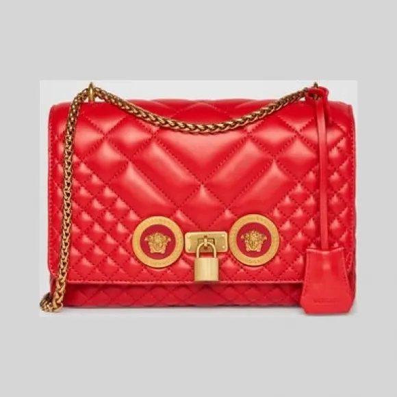 范思哲/Versace 绗缝图案Icon单肩包 DBFG478-DNATR2_D6TOT