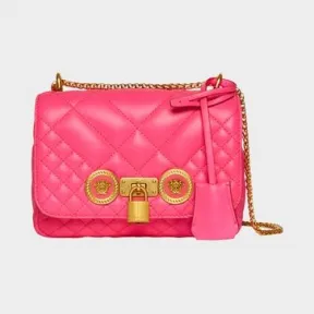 范思哲/Versace 小号绗缝荧光Icon肩包 DBFG479-DNATRF_DF5OT