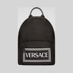范思哲/Versace 90年代复古风Logo双肩包 DBFG781-DNYVER_DNW