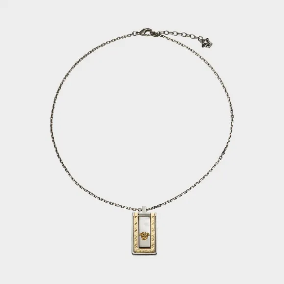 范思哲/Versace 长方形美杜莎项链 - 金 项链 DG16420-DJMT_D00OP