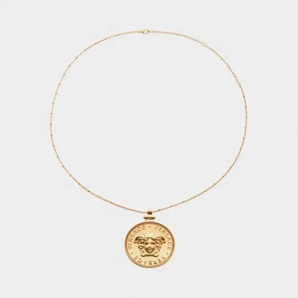 范思哲/Versace Bit Versace吊坠Medusa项链 DG1G669-DJMT_KOT
