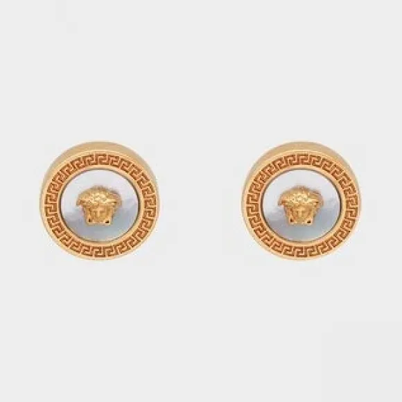 范思哲/Versace 珍珠母美杜莎耳钉 DG27042-DJMTD_D01TR