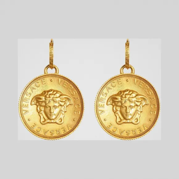 范思哲/Versace Bit Versace吊坠美杜莎耳坠 DG2G670-DJMT_KOT