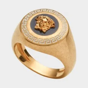 范思哲/Versace 珐琅美杜莎徽章戒指 DG5G550-DJMS_KNBOT