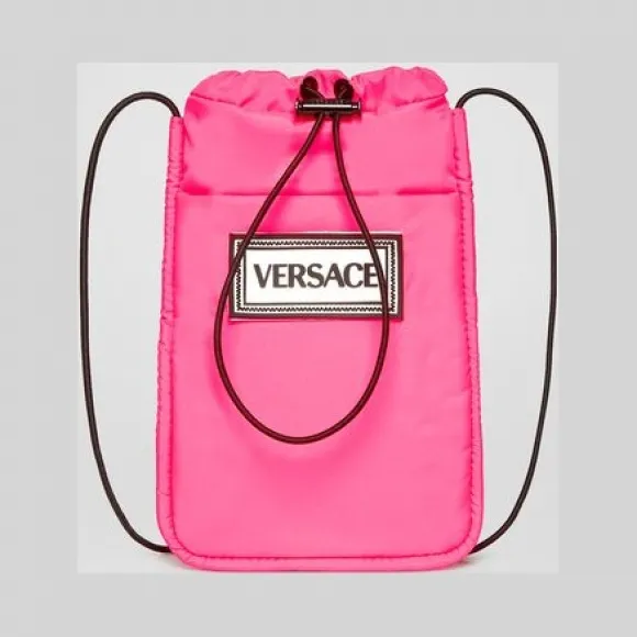 范思哲/Versace Fluo Logo印花颈挂钱包 DP37457-DNYDA_D6LN