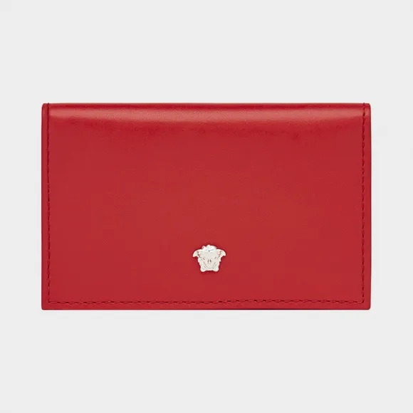 范思哲/Versace 美杜莎皮革拉链卡夹 - 红 小配饰 DP3F719-DVITX_KRXP