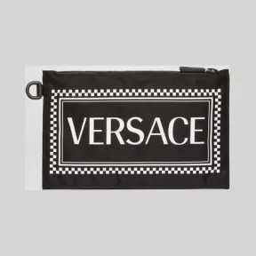 范思哲/Versace 90年代复古风Logo小手袋 DP84725-DNYVER_KNBN