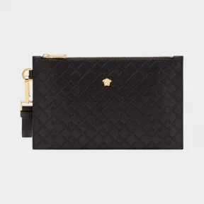 范思哲/Versace 希腊回纹压花大号手拿包 DP84725-DVBRF_D41OH