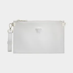 范思哲/Versace 美杜莎小牛皮钱包 - 白色 手拿包 DP8F786-DVITX_KBJP