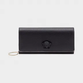 范思哲/Versace Palazzo 珠面皮革晚装包 - 黑色 皮夹 DPDF424-DVTGH_K4RJO