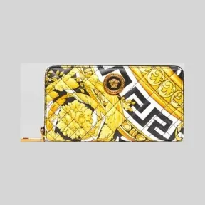 范思哲/Versace Savage Barocco印花长款钱包 DPDG326-D3NTWG_DNOBT