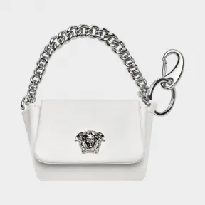 范思哲/Versace Sultan 小号皮包钥匙链 - 白色 钥匙挂件 DPMF853-DNAPH_K0AP