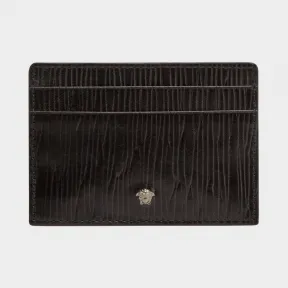 范思哲/Versace Legno 皮革卡夹 - 黑色 女士卡夹 DPN2467-DVSLE_D41UB