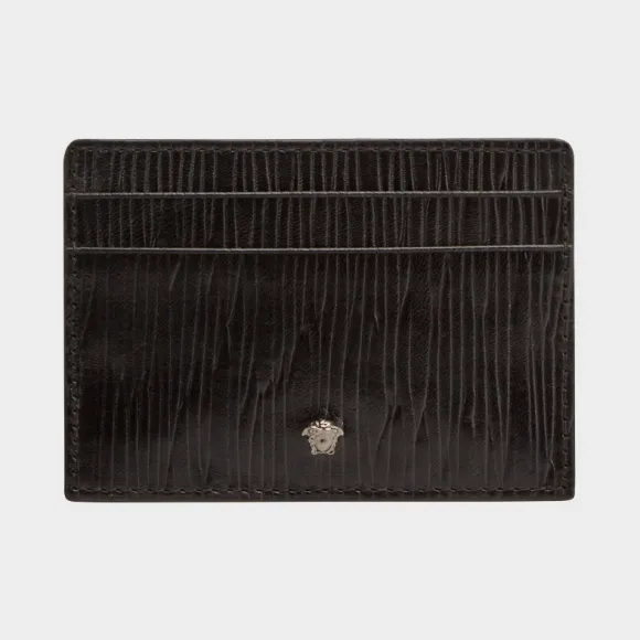范思哲/Versace Legno 皮革卡夹 - 黑色 女士卡夹 DPN2467-DVSLE_D41UB